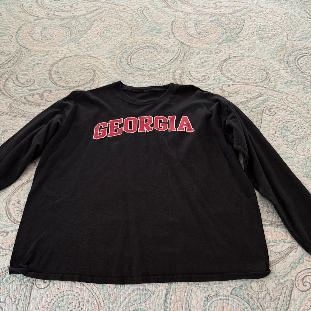 Black Georgia Long Sleeve Shirt